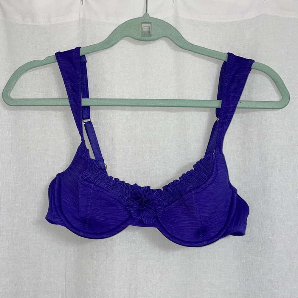 Betsey Johnson Purple Swim Top